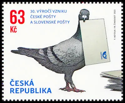 30 lat Poczty Czeskiej i Poczty Słowackiej