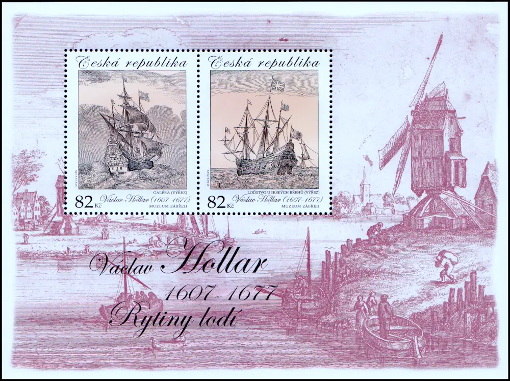 Sztuka - Václav Hollar (1607-1677) - Ryciny okrętowe