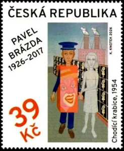 Sztuka - Dzieła sztuki na znaczkach pocztowych: Pavel Brázda