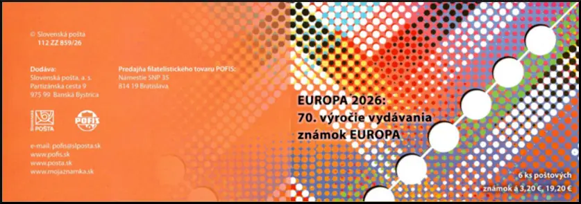 EUROPA 2026: 70. rocznica pierwszego wydania znaczków EUROPA